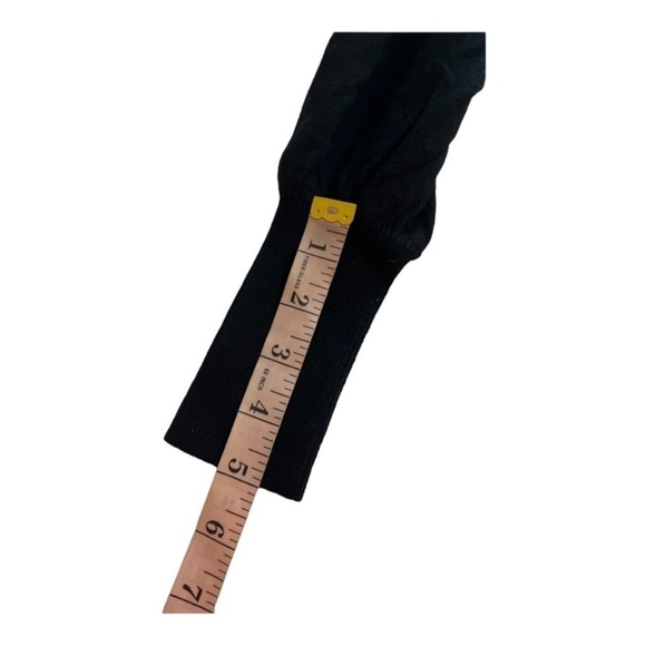 WAYF Black Wool Blend Turtleneck Mini Sweater Dress Size Small - Picture 7 of 11